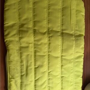 WILD FABLE | Lime Green Quilted Laptop Case